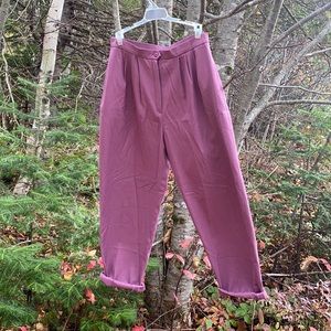 Purple trousers